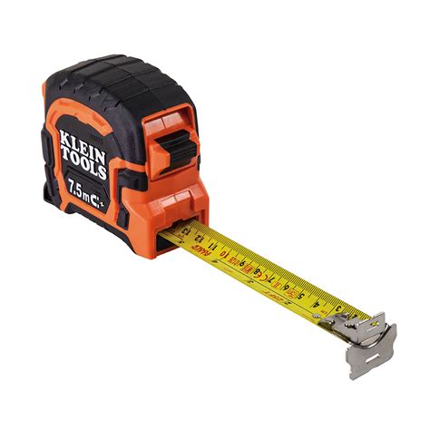 Klein measuring tape - Klein Tools. 25 ft. Tape Measure with Magnetic Double-Hook (2-Pack) Add to Cart. Compare $ 24. 99 (16) Model# 9375. Klein Tools. 7.5 m Magnetic Double-Hook Tape Measure.